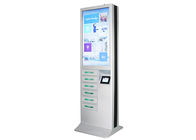 Cell Phone Charging Lockers 43 Inch Advertising Digital Signage Floor Stand