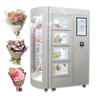 24 Bouquets Fresh Flowers Vending Machine Automated With LED Lighting Display
