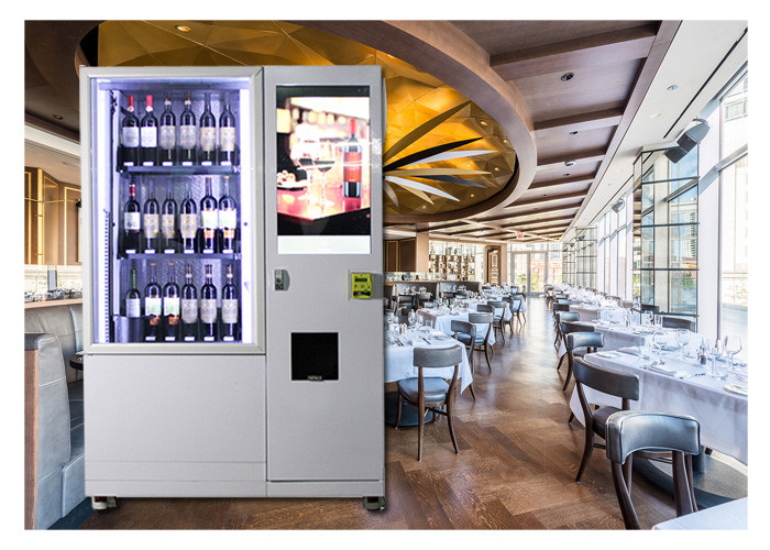 Distributeur automatique de vin de bouteille en verre avec le système d