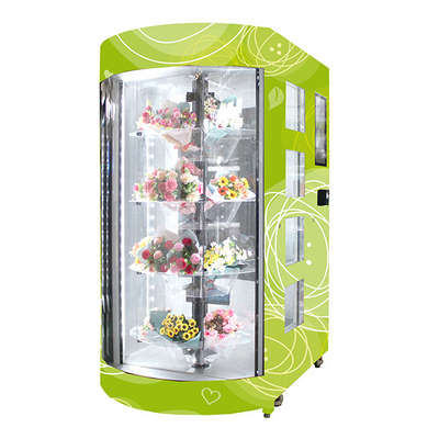 Fenêtre transparente automatisée de service d'individu de machine de Rose Fresh Flower Vending Locker