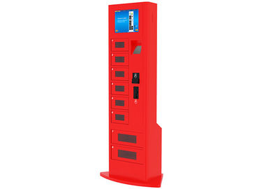 Bar / Restaurant / Airport Mobile Cell Phone Charging Station with Locker Digital Signage