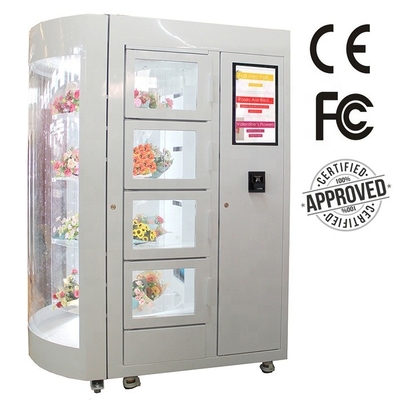 24 heures de paiement de Mini Mart Flower Vending Lockers Machine Smart Card ont laminé à froid l'acier
