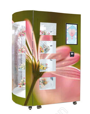 24 heures de paiement de Mini Mart Flower Vending Lockers Machine Smart Card ont laminé à froid l'acier