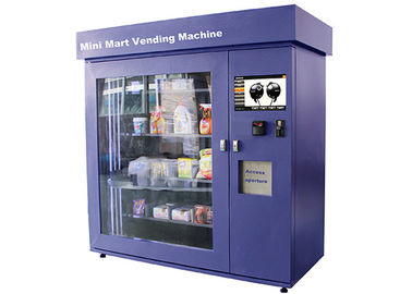 Mini distributeur automatique de marché de grand vitrail avec le tableau de commande industriel de catégorie