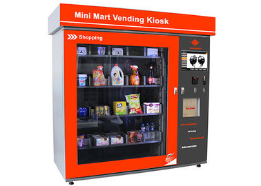 La mini station d'affaires de distributeur automatique de marché d'écran tactile automatisée au détail inventent/billets/à carte