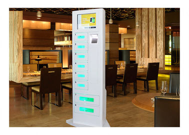 Précision de station de charge de téléphone portable de secours d'hôtel de restaurant haute avec le scanner d'empreinte digitale de code barres de mot de passe