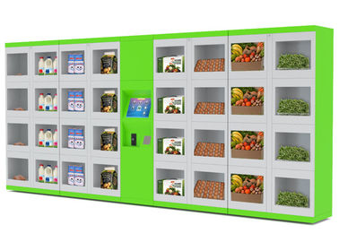 Portes automatisées de taille de casiers de vente de nourriture de réfrigérateur différentes pour la rue/université/aéroport