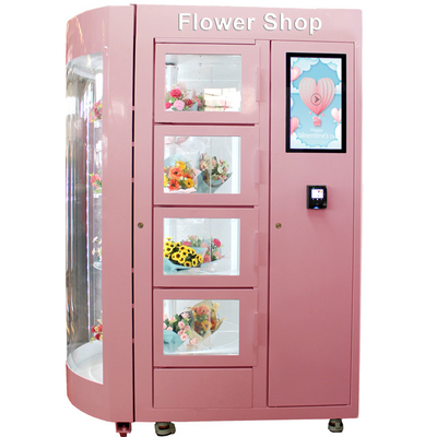 24 heures de fleuriste extérieur Vending Machine de fleur avec la fonction de liquide réfrigérant