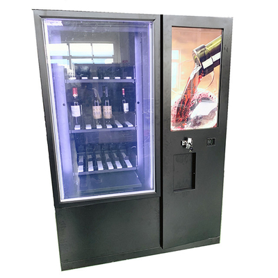 Formation en acier de vin de distributeur de noir inoxydable de distributeur automatique avec le système de refroidissement