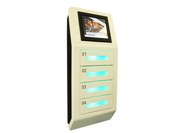 UV-C stérilisez 4 stations de charge de téléphone portable de casiers de Digital bâti de mur d'écran tactile de 10 pouces