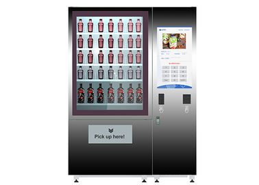 Salade faite sur commande dans un distributeur automatique sain de paiement de carte de billet de pièce de distributeur automatique de pot