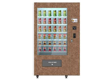 Kiosque de vente de marché de liquide réfrigérant de nourriture de régime de santé de jus de salade mini avec Outlook en bois