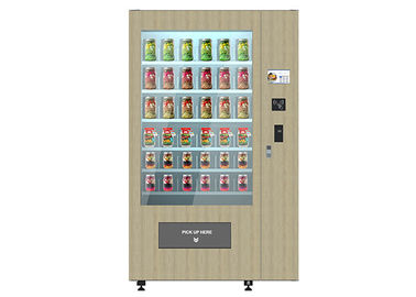 Distributeur automatique frais intelligent de salade avec le système en bois d'Outlook/ascenseur