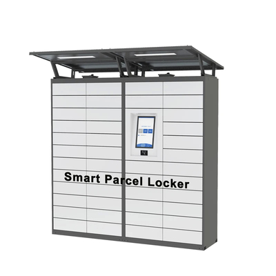 Boîte de livraison de colis à compartiments multiples avec système de contrôle des casiers sécurisés