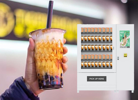 Vendeuse automatique de thé au lait à bulles avec LCD de 22 pouces