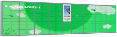 Multi Languages Parcel Collection Lockers RFID And Phone Number Access