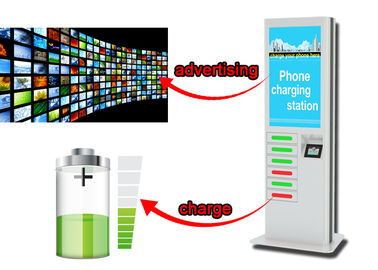 Kiosque de station de charge de téléphone portable de publicité commerciale, Signage de Digital d'écran d'affichage à cristaux liquides de 42 pouces