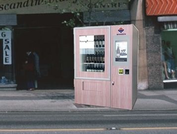 Distributeur automatique de bouteille de vin de paiement de carte de billet de pièce de bande de conveyeur pour le centre commercial d'hôtel