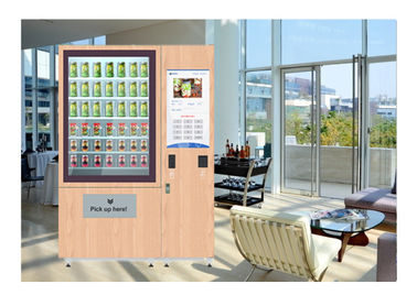 Distributeur automatique de nourriture de salade de fruit frais, distributeur automatique de bande de conveyeur avec l'ascenseur