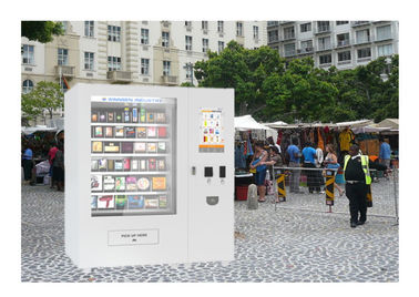 Distributeur automatique de boissons de l'eau de café de casse-croûte avec l'écran tactile de la publicité