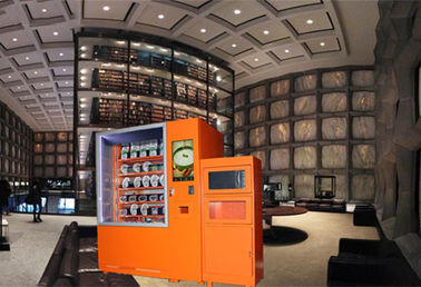 Distributeur automatique de nourriture de service d&amp;#39;individu de l&amp;#39;électronique et kiosque de vente de boisson avec le four à micro-ondes