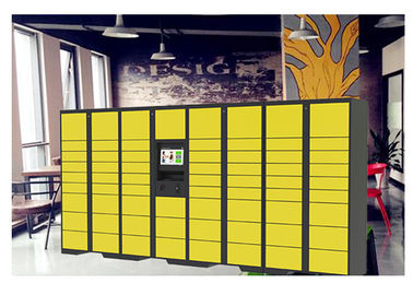 L'extérieur de réseau contrôlent des casiers de la livraison de colis de stockage avec le lecteur de cartes de RFID et la lumière UV