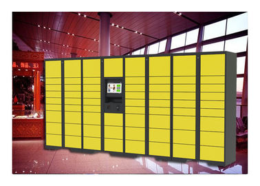 Casier de location public d'écran tactile pour le bagage, casiers de stockage d'empreinte digitale pour le salon