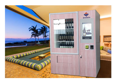 Soulevez le distributeur automatique réfrigéré de vin, kiosque de vente de bière de Champagne