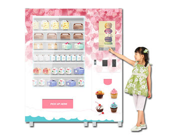 Distributeur automatique à jetons de nourriture de la publicité, distributeur automatique de casse-croûte de pain de petit gâteau