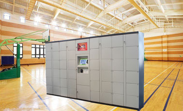 Les billets de pièces ont actionné le casier de location en métal de stockage de portes d'aéroport durable électronique de consignes automatiques pour le public