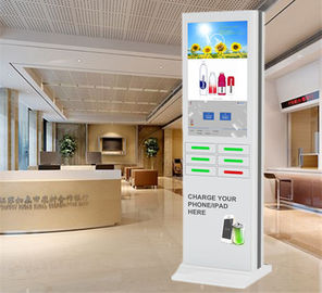 Kiosque de remplissage de Signage de Digital de machine de boîte de casiers de téléphone portable de support de plancher de charge libre d'Android