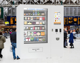 Le distributeur automatique de nourriture de paiement de carte de pièce de monnaie pour le sandwich boit avec l&amp;#39;affichage de la publicité