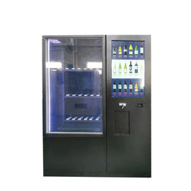Distributeur automatique frigorifié de fromage de jus de soude de lait de vin de bière de boissons avec le grand écran et à télécommande actionnés par argent liquide