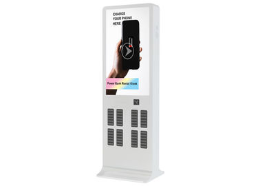 Station de remplissage de kiosque de téléphone de location d'affichage à cristaux liquides de la publicité avec le lecteur de carte de crédit et le système logiciel d'APPLI