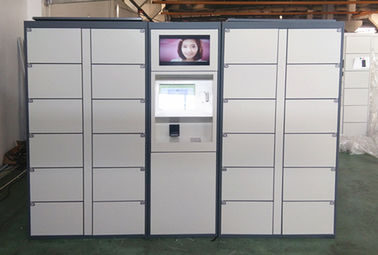 Les billets de pièces ont actionné le casier de location en métal de stockage de portes d'aéroport durable électronique de consignes automatiques pour le public