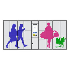 Casier électronique d'entreposage en bagage d'aéroport de code de Pin de Smart avec le paiement de carte et la plate-forme de télégestion