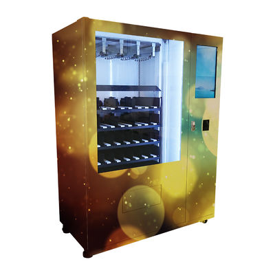 Kiosque de vente de vin de paiement par carte de crédit, distributeur automatique réfrigéré avec l'ascenseur