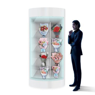 Affichage à cristaux liquides de vente au détail d'hôpital vendant la machine de fleurs avec le Cabinet de cellules de cartel