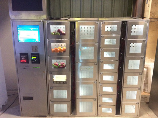 Machine industrielle complètement automatique de casiers de vente avec 15&quot; écran tactile d'affichage à cristaux liquides