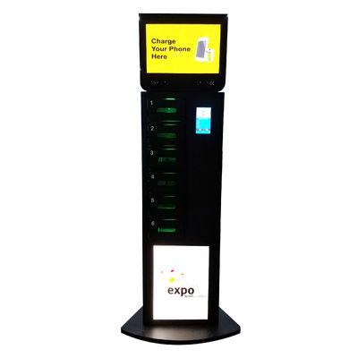 La charge de téléphone portable de Winnsen station le grand Signage de Digital d'écran de 19 pouces sur Topa avec le dispositif de paiement