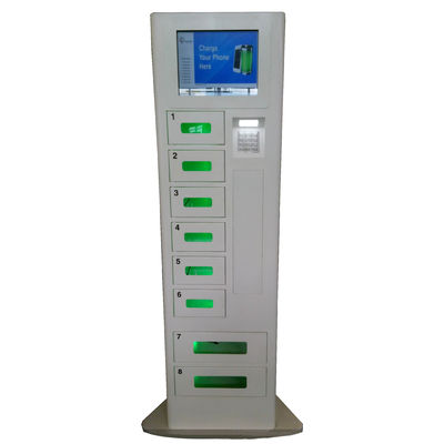 Kiosque 15&quot; de station de charge de téléphone de périphérique mobile de haute sécurité de service d'individu écran tactile