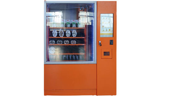 Distributeur automatique de casse-croûte de Bill Credit Card Payment Food de pièce de monnaie avec la plate-forme et la publicité à distance