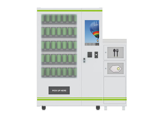 Nourriture rapide à préparer et distributeur automatique nationaux de salade avec le système de refroidissement, personnalisation