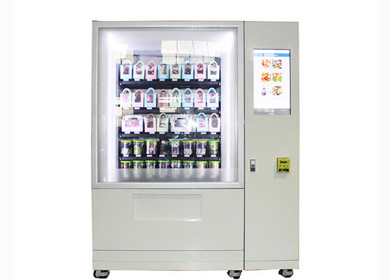 Distributeur automatique avancé de salade de légumes d'oeufs avec le service de nuage/écran d'annonces