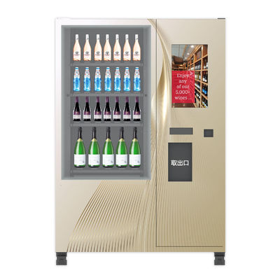 Distributeur automatique intelligent automatique de vin de multimédia avec le système d'ascenseur, kiosque de vente de bière de jus