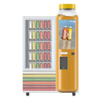 Petit gâteau d'affichage à cristaux liquides distributeur automatique de salade de 32 pouces avec l'ascenseur et le système de refroidissement