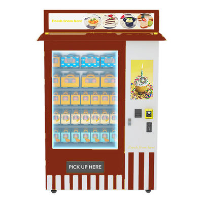Distributeur automatique à jetons de nourriture d'affichage à cristaux liquides de contact de la publicité avec le système de refroidissement
