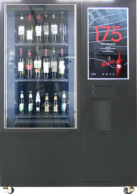 Distributeur automatique multiple de bouteille en verre de paiement de whiskey avec l'ascenseur de convoyeur