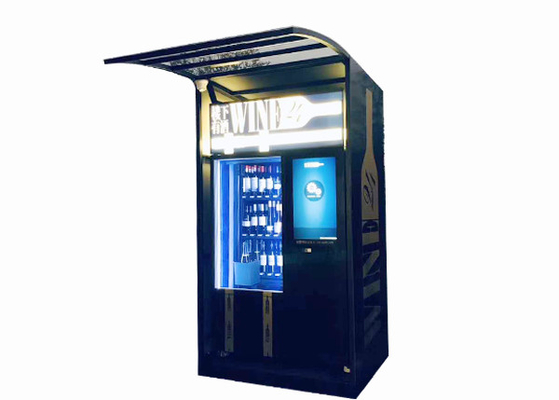 Distributeur automatique automatisé de vin de 22 pouces avec le réfrigérateur et l'ascenseur