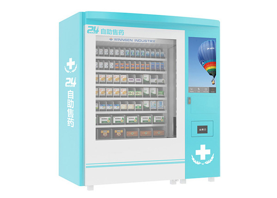 Distributeur automatique de pharmacie de lieu public d'autonomie avec le grand écran tactile de la publicité